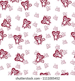 Cute animal patterns vector