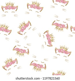 Cute animal patterns vector