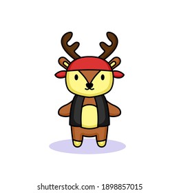 Cute animal in pirate costume design