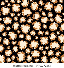 Cute animal print seamless pattern