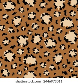 Cute animal print seamless pattern