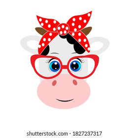 cute  animal with  red sunglass and bandana