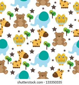 cute animal seamless