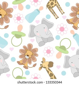 cute animal seamless