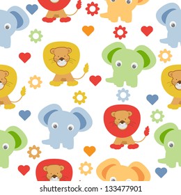 cute animal seamless