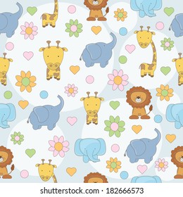 cute animal seamless