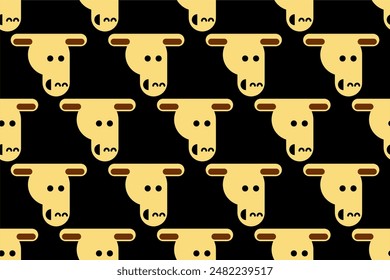 Lindo animal sin patrón de fondo. Fondo de pantalla de la habitación infantil sin patrón. Lindo animal que envuelve el patrón sin fisuras