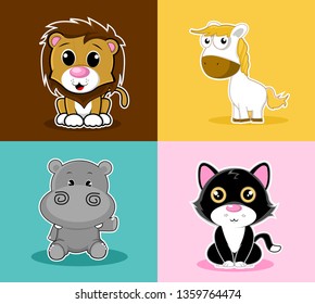 cute animal series pack
