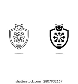 Cute animal shield icons with snowflake design and crown cute animals crown icon bear