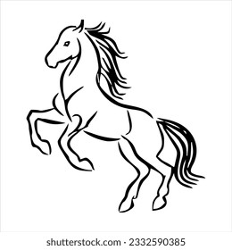Cute Animal Sketch Drawing vector outline