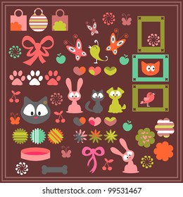 Cute animal stickers