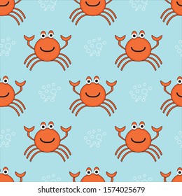 Cute animal underwater seamless pattern design. Can use for print, template, fabric, presentation, textile, banner, poster, wallpaper