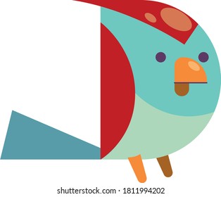 Cute animal in vector. All influenced by iconographic flat design style and a bit of kawaii design too.