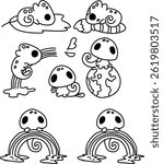 Cute Animal Vector Assets Set Use For School poster, Invitation , Banner 