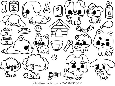 Beleza Animal Vetor Ativos Definir Uso Para Cartaz Escola, Convite, Banner 