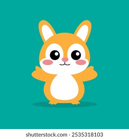 cute animal vector characters suitable for use in stickers