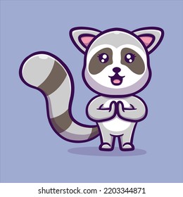Cute animal vector icon illustration