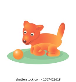 Cute animal. Vector illustration.