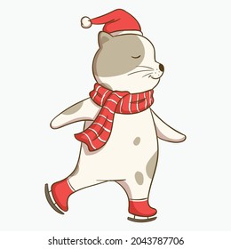 cute animal vector illustration. cute animal art for baby. animal art for background poster and card