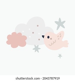 cute animal vector illustration. cute animal art for baby. animal art for background poster and card