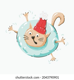 cute animal vector illustration. cute animal art for baby. animal art for background poster and card