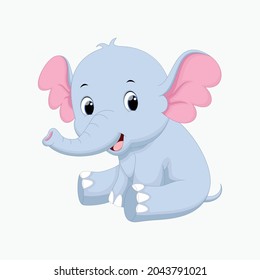 cute animal vector illustration. cute animal art for baby. animal art for background poster and card