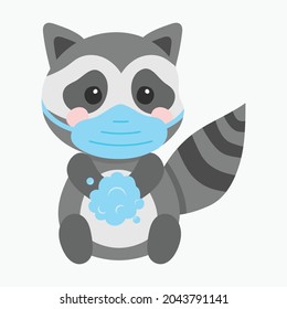 cute animal vector illustration. cute animal art for baby. animal art for background poster and card