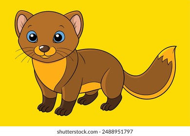 Cute Animal Vector Illustration | Cartoon, Clipart and Line Art Design