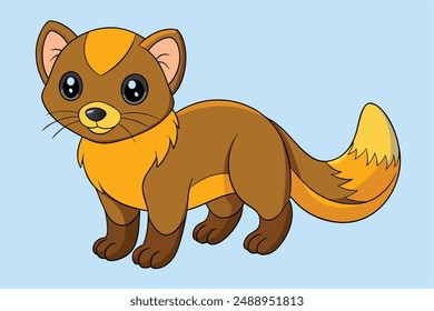 Cute Animal Vector Illustration | Cartoon, Clipart and Line Art Design