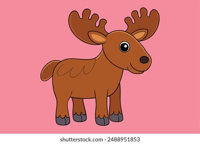 Cute Animal Vector Illustration | Cartoon, Clipart and Line Art Design