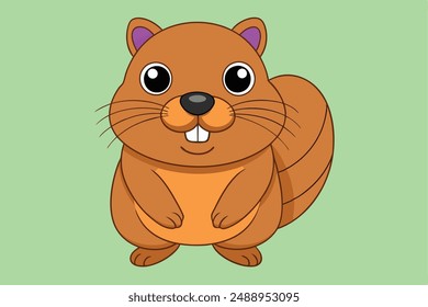 Cute Animal Vector Illustration | Cartoon, Clipart and Line Art Design