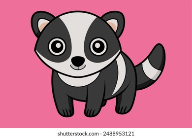 Cute Animal Vector Illustration | Cartoon, Clipart and Line Art Design