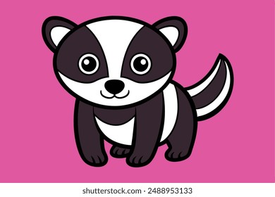 Cute Animal Vector Illustration | Cartoon, Clipart and Line Art Design