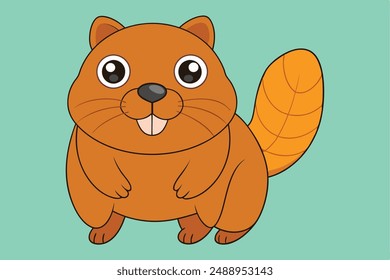 Cute Animal Vector Illustration | Cartoon, Clipart and Line Art Design