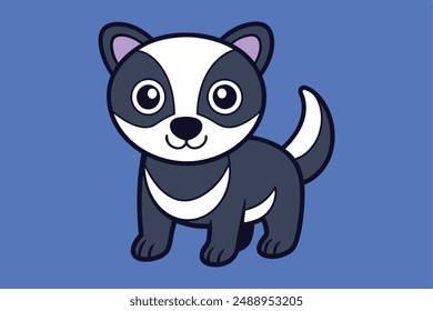 Cute Animal Vector Illustration | Cartoon, Clipart and Line Art Design