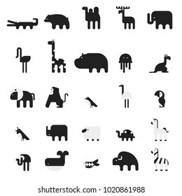 Cute Animal Vector illustration Icon Set. 