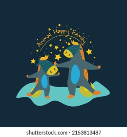 cute animal vector illustration for kids story book