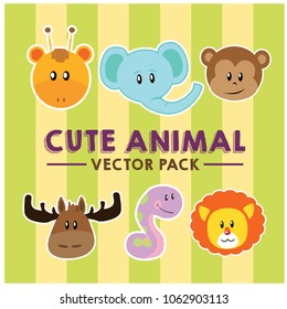 Cute Animal Vector Pack