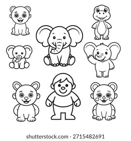 Paquete de Vector de animales lindos Eps File 