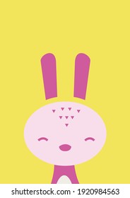 Cute animal wall art vector