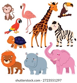 lindo animal Vector salvaje lindo