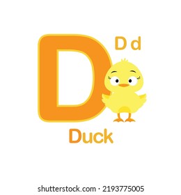 Cute Animals alphabet for kids education. 