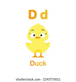 Cute Animals alphabet for kids education. 