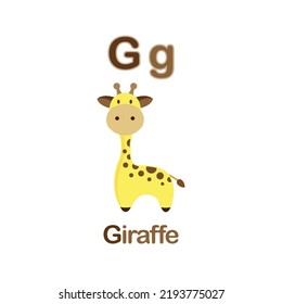 Cute Animals alphabet for kids education. 