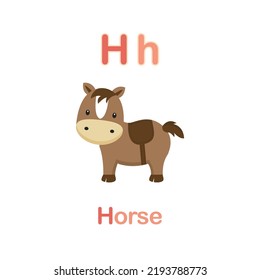 Cute Animals alphabet for kids education. 