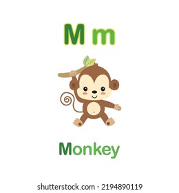 Cute Animals alphabet for kids education. 