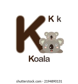 Cute Animals alphabet for kids education. 
