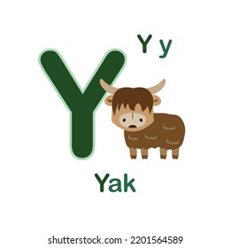 Cute Animals alphabet for kids education. 