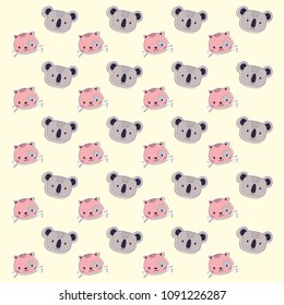 Cute animals background