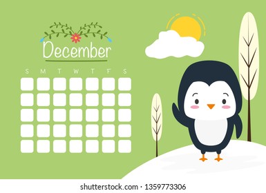 cute animals calendar